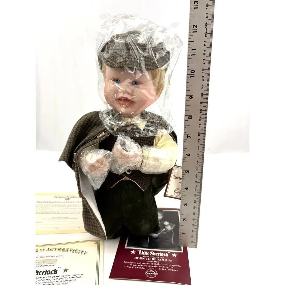 VTG Ashton Drake Porcelain Doll Little Sherlock Born to be Famous 1989 1st Issue